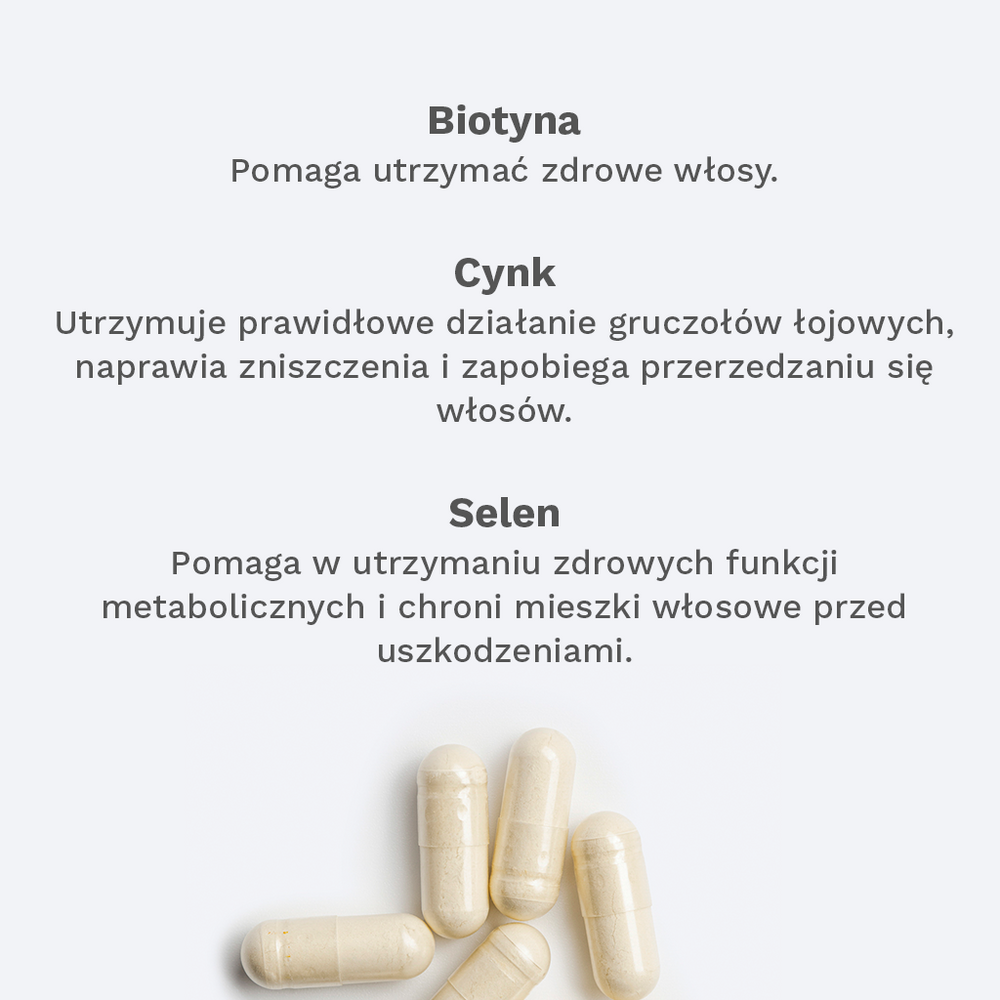 Suplement witaminowy wspomagający zdrowie włosów