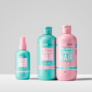 Trio składające się z szamponu i odżywki dla długich i mocnych włosów oraz eliksiru